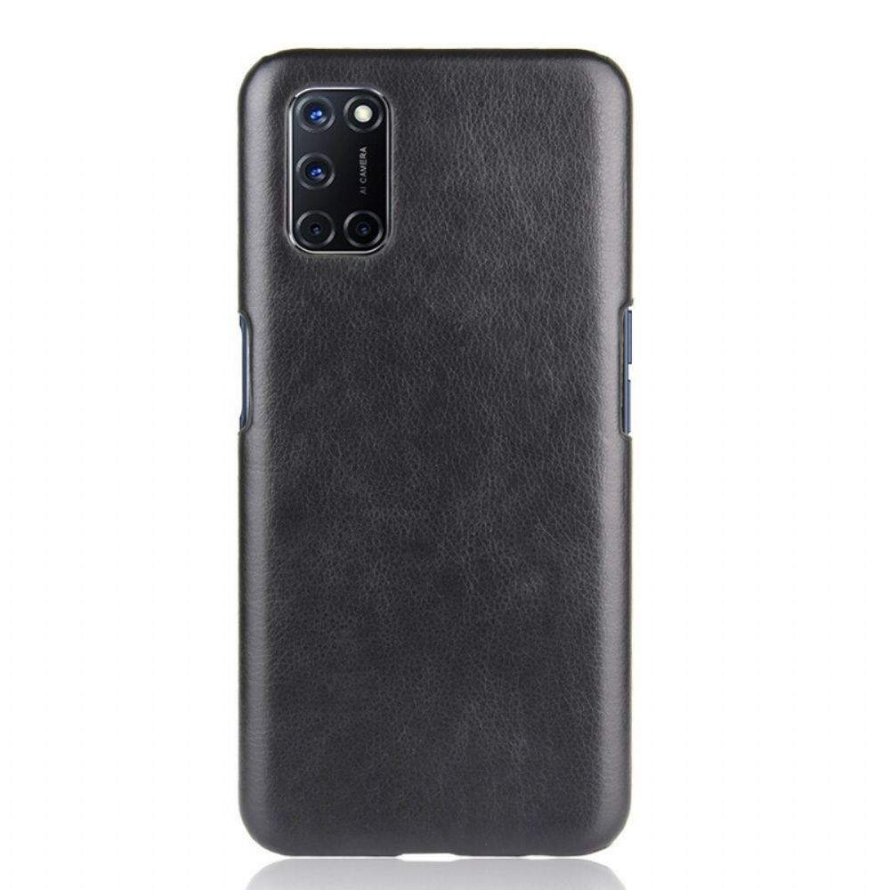 Hoesje voor Oppo A72 Prestaties Litchi Leder Effect