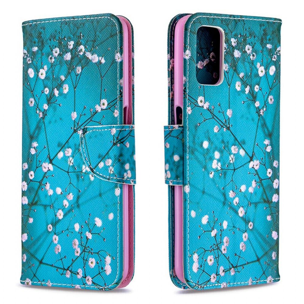 Leren Hoesje voor Oppo A72 Bloeiende Boom