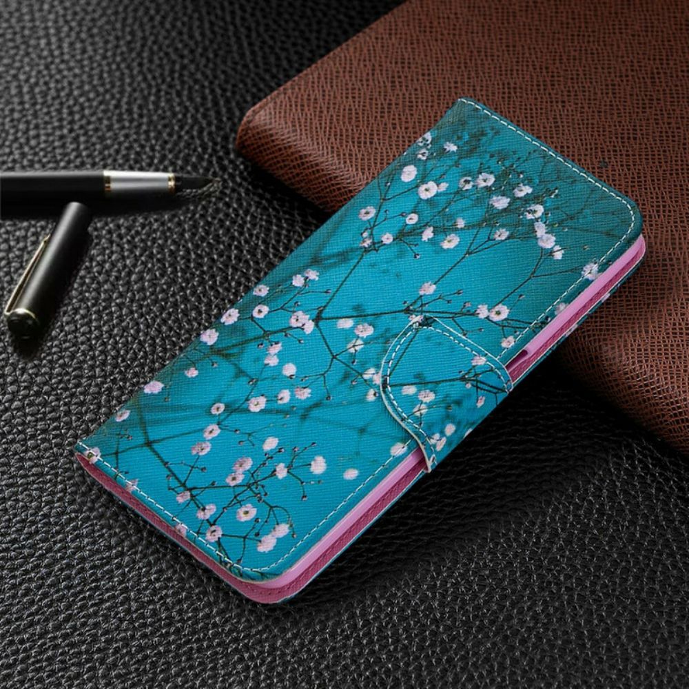 Leren Hoesje voor Oppo A72 Bloeiende Boom