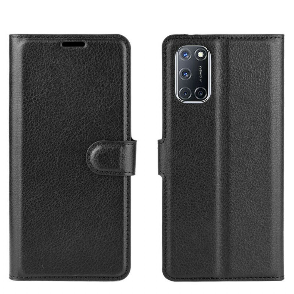 Leren Hoesje voor Oppo A72 Klassiek