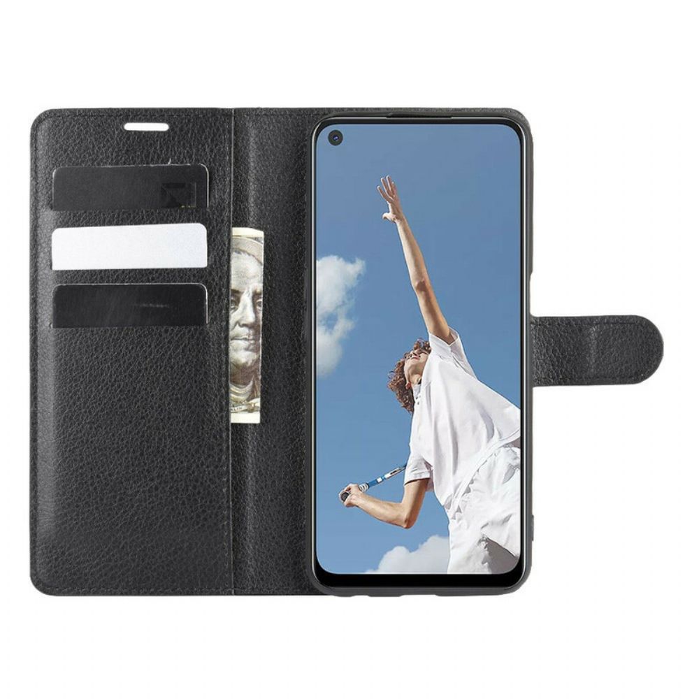 Leren Hoesje voor Oppo A72 Klassiek