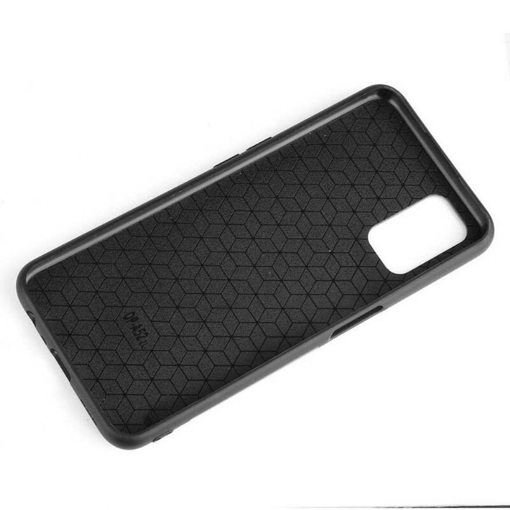 Telefoonhoesje voor Oppo A72 Naad Leereffect