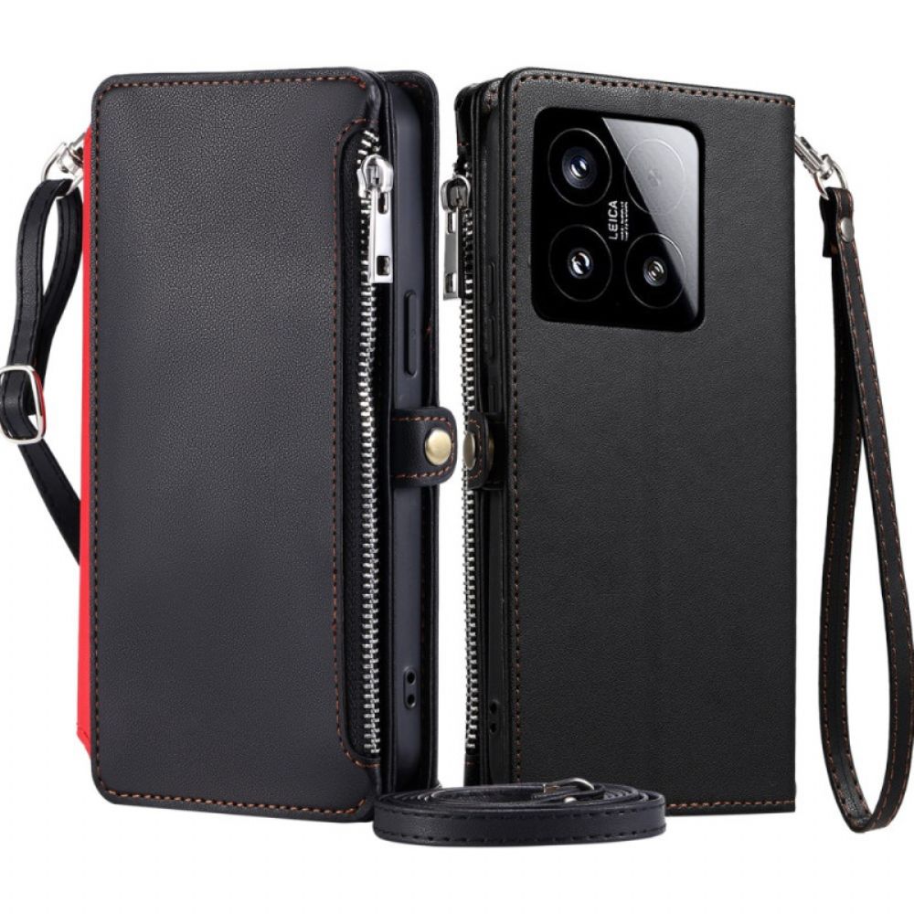 Bescherming Hoesje Xiaomi 15 Portemonnee & 8 Kaartsleuven