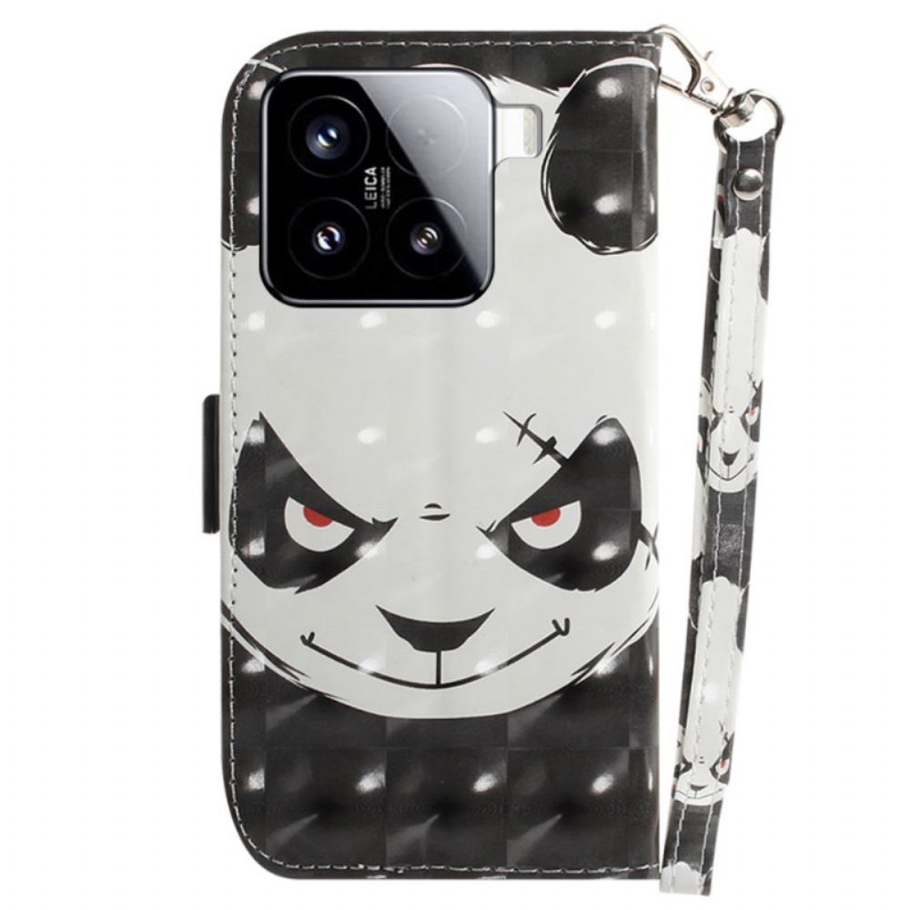 Bescherming Hoesje Xiaomi 15 Sleutelkoord Met Boze Panda