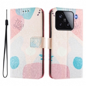 Flip Case Leren Xiaomi 15 Graffiti Motief
