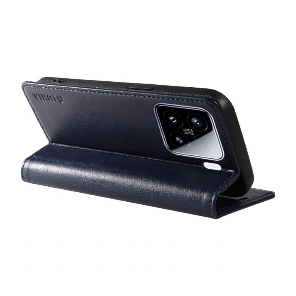 Folio-hoesje Voor Xiaomi 15 Yikatu Vintage-stijl