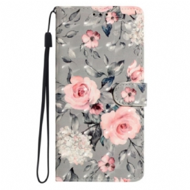 Folio-hoesje Xiaomi 15 3d Bloemen