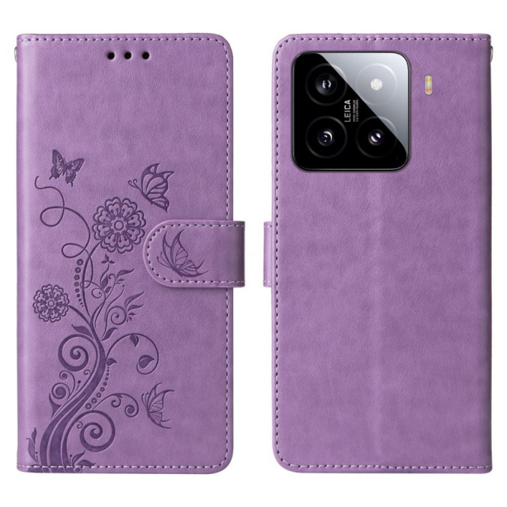 Folio-hoesje Xiaomi 15 Telefoonhoesje Kleine Bloemen