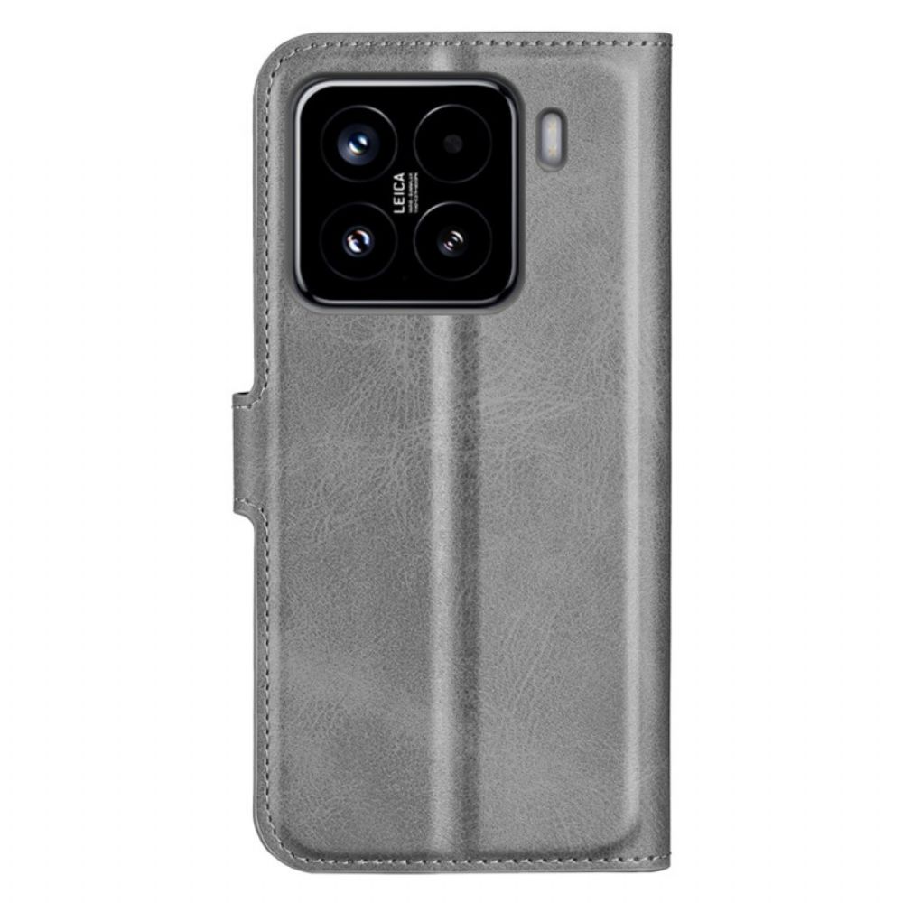 Folio-hoesje Xiaomi 15 Telefoonhoesje Lederen Stijl