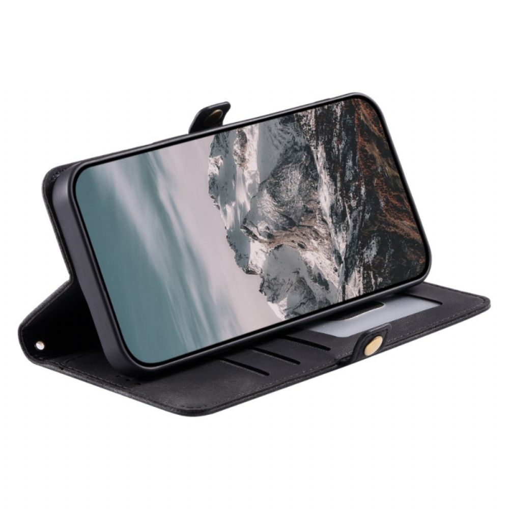 Folio-hoesje Xiaomi 15 Telefoonhoesje Mandala Suède-effect