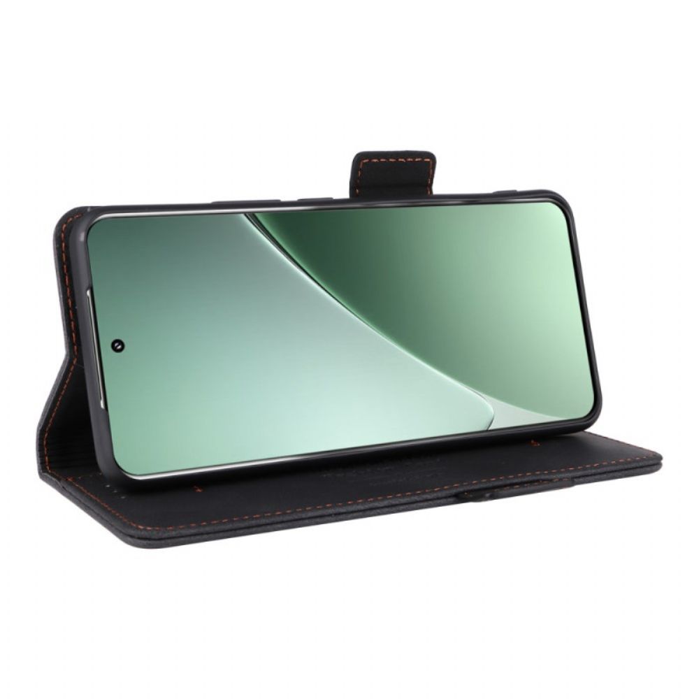 Folio-hoesje Xiaomi 15 Telefoonhoesje Portemonnee Met Metallic Decoratie