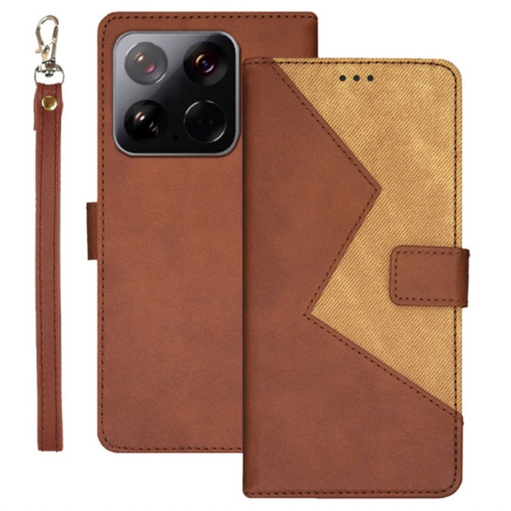 Folio-hoesje Xiaomi 15 Telefoonhoesje Tweekleurig Idewei