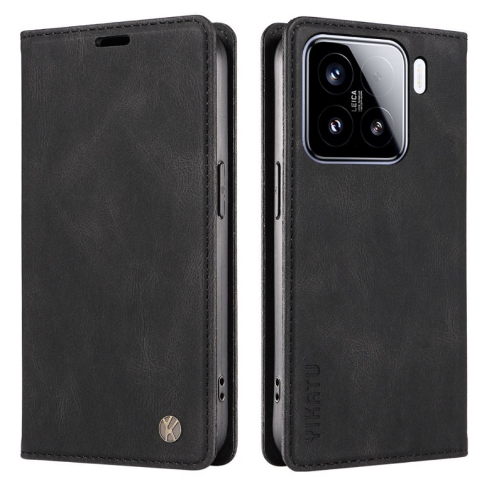 Folio-hoesje Xiaomi 15 Yikatu Suède-effect