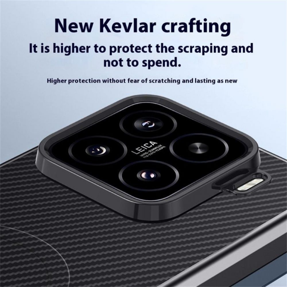Hoesje Xiaomi 15 Magsafe-compatibel Koolstofvezel Bescherming Hoesje