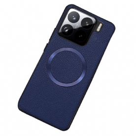 Hoesje Xiaomi 15 Magsafe-compatibel Kunstleer Met Textuur Bescherming Hoesje