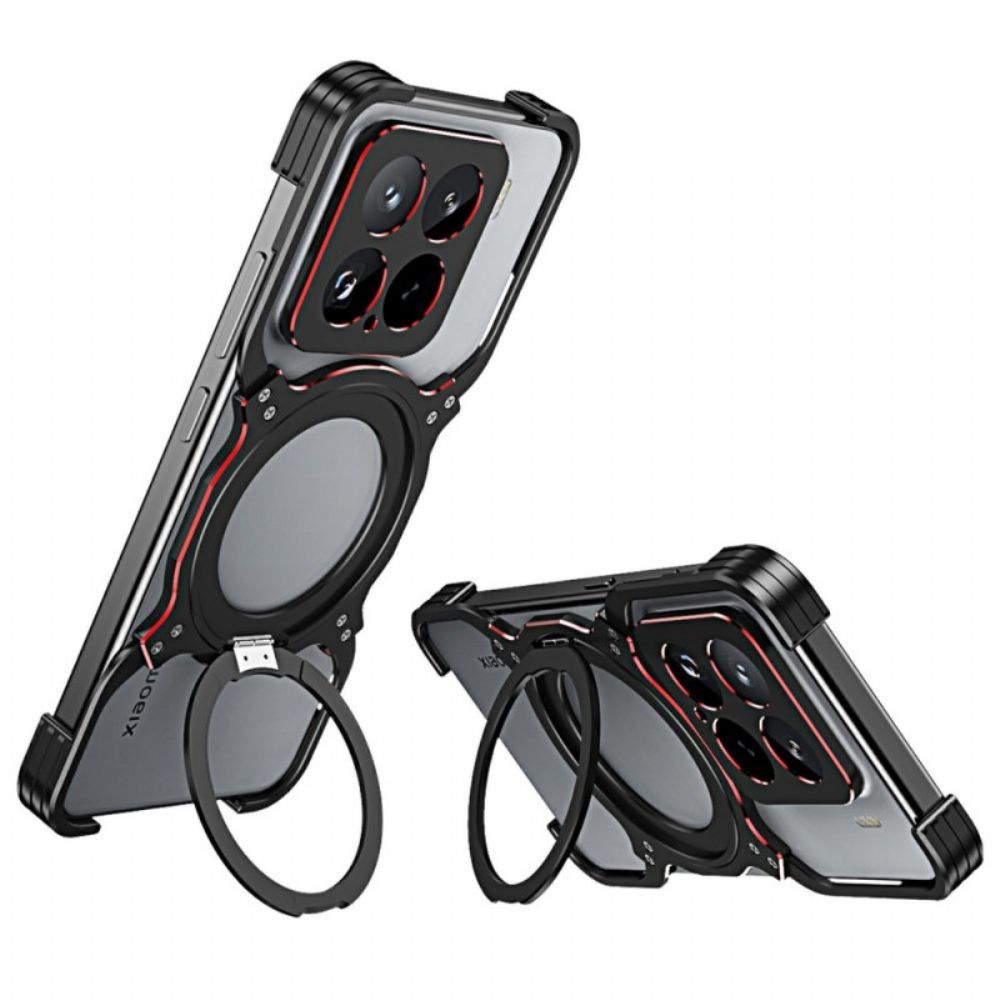 Hoesje Xiaomi 15 Metalen Standaard En Bumper Bescherming Hoesje