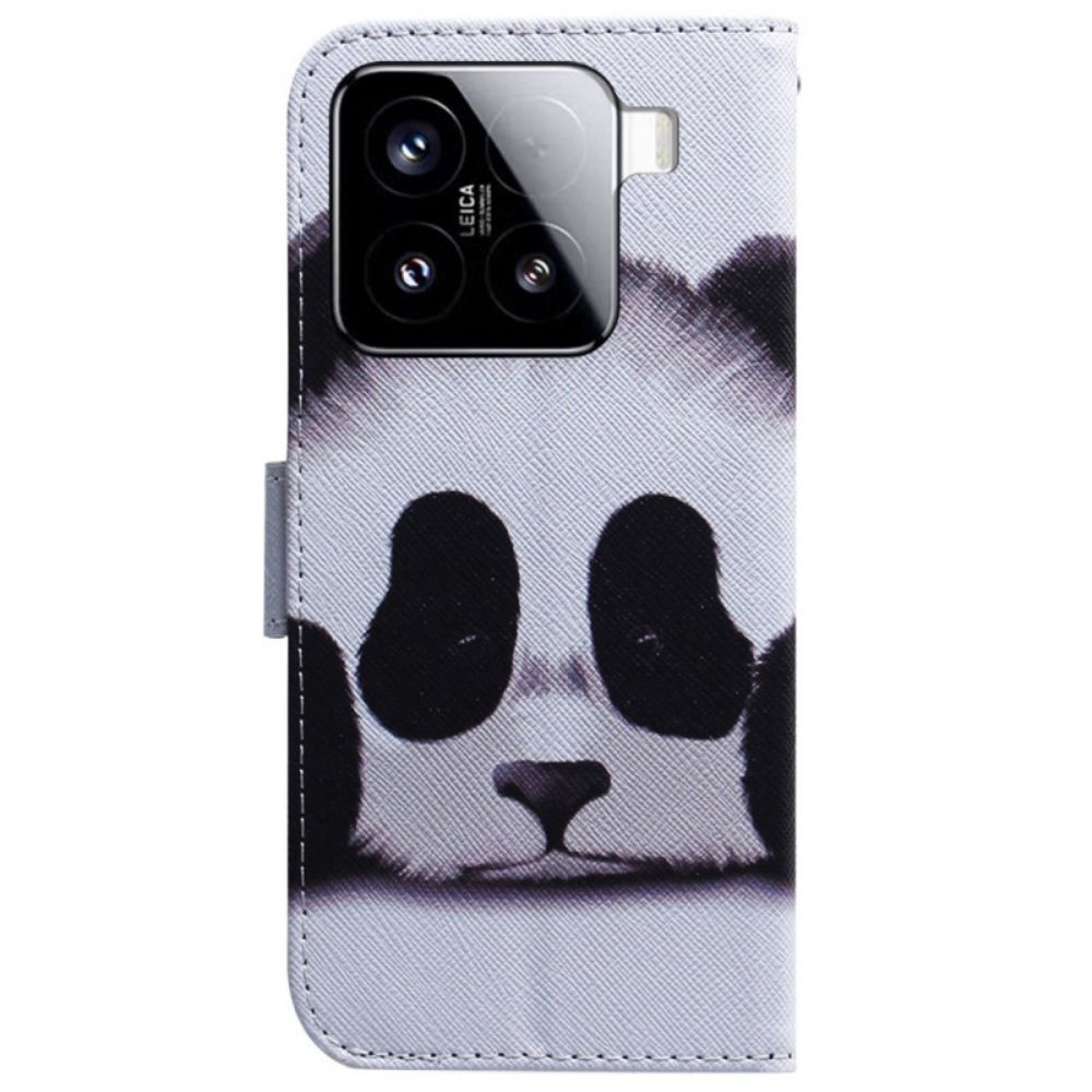 Leren Hoesje Voor Xiaomi 15 Panda