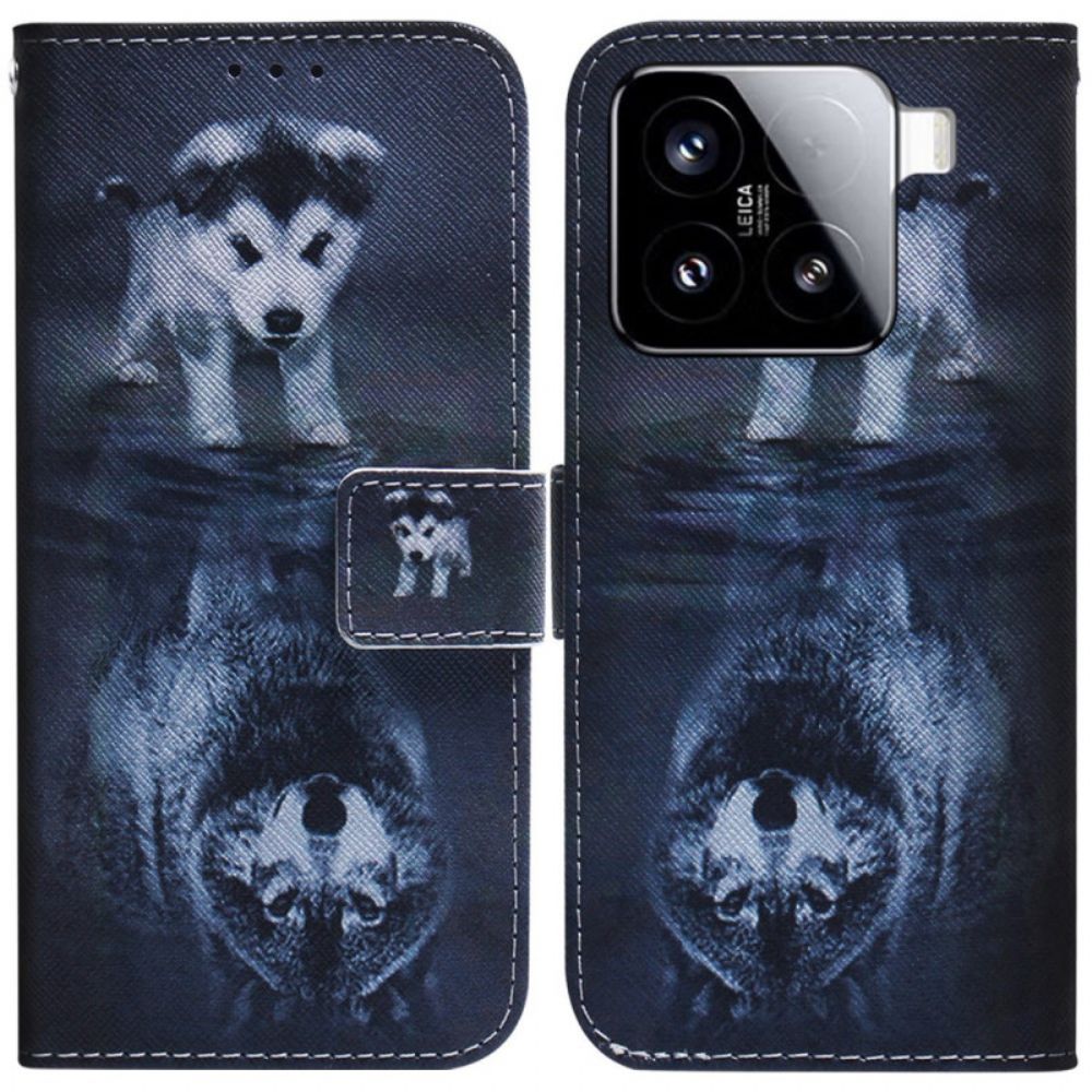 Leren Hoesje Voor Xiaomi 15 Puppydroom