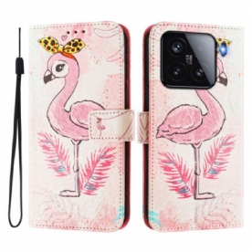 Leren Hoesje Voor Xiaomi 15 Vogel Motief