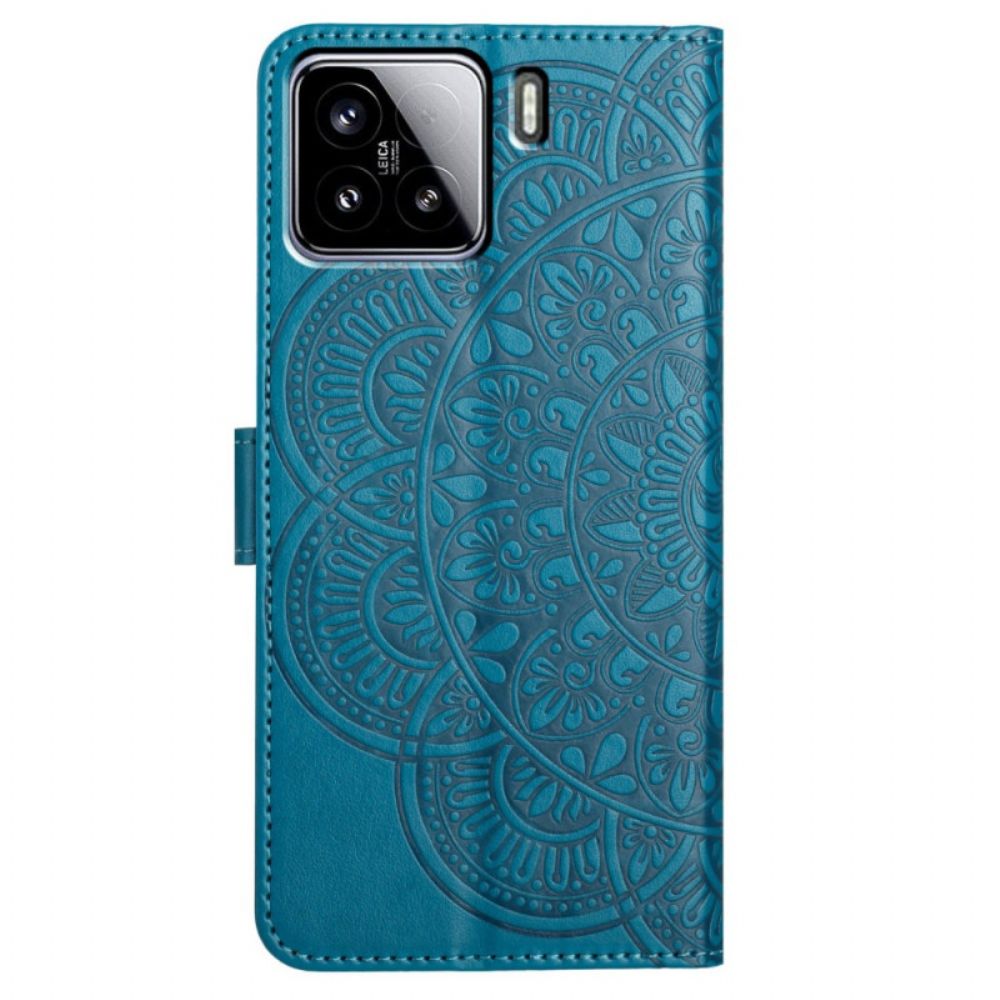 Leren Hoesje Xiaomi 15 Mandala-patroon Bescherming Hoesje