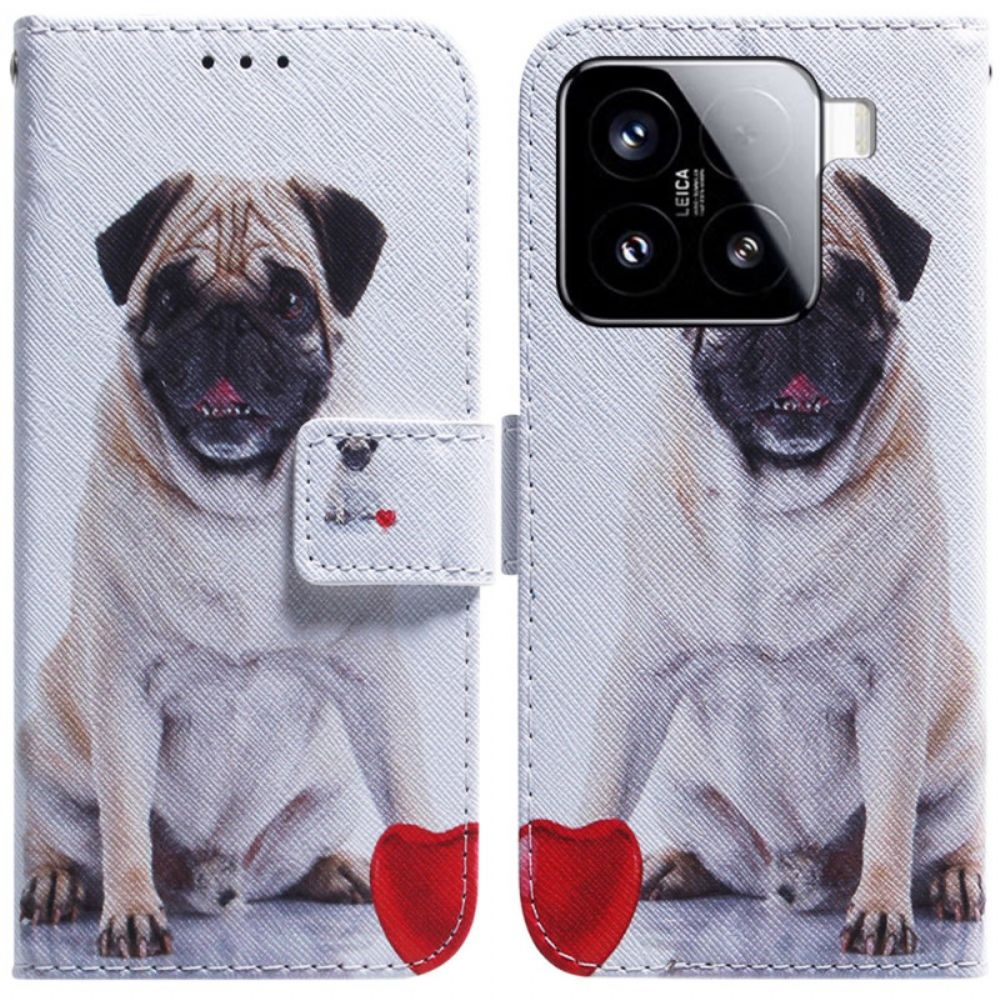 Leren Hoesje Xiaomi 15 Mopshond
