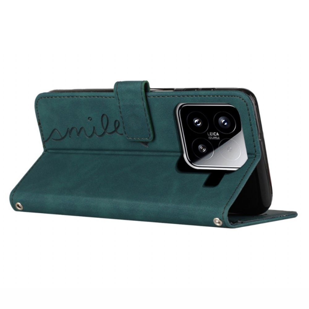 Leren Hoesje Xiaomi 15 Smile