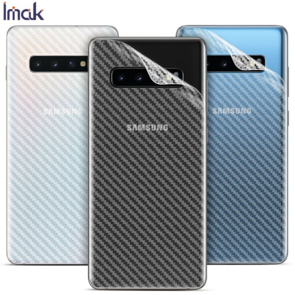Achterste Beschermfolie Voor Samsung Galaxy S10 Plus Carbon Imak