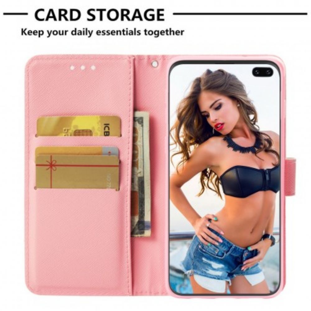 Folio-hoesje voor Samsung Galaxy S10 Plus Stop Nooit Met Dromen
