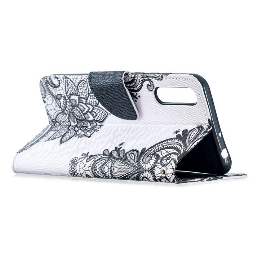 Folio-hoesje voor Huawei P Smart S Met Ketting Mandala Met Zwarte Bandjes