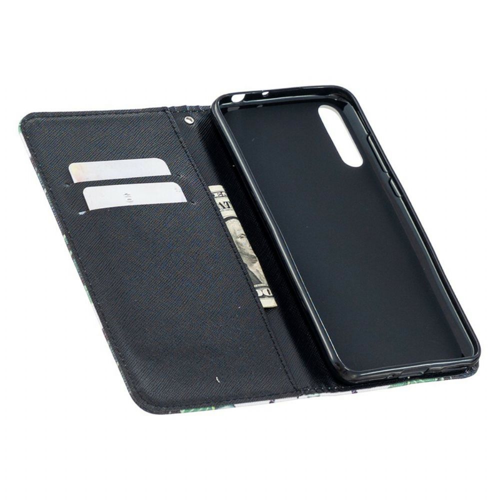 Folio-hoesje voor Huawei P Smart S Met Ketting Mandala Met Zwarte Bandjes