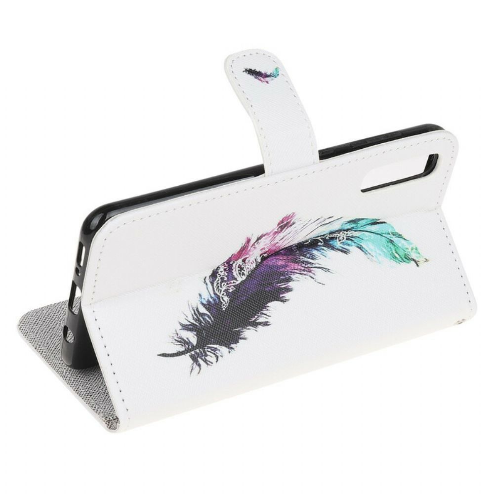 Leren Hoesje voor Huawei P Smart S Met Ketting Thong Veer