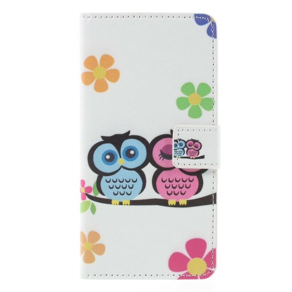 Folio-hoesje voor Samsung Galaxy A5 2016 Uilenfamilie