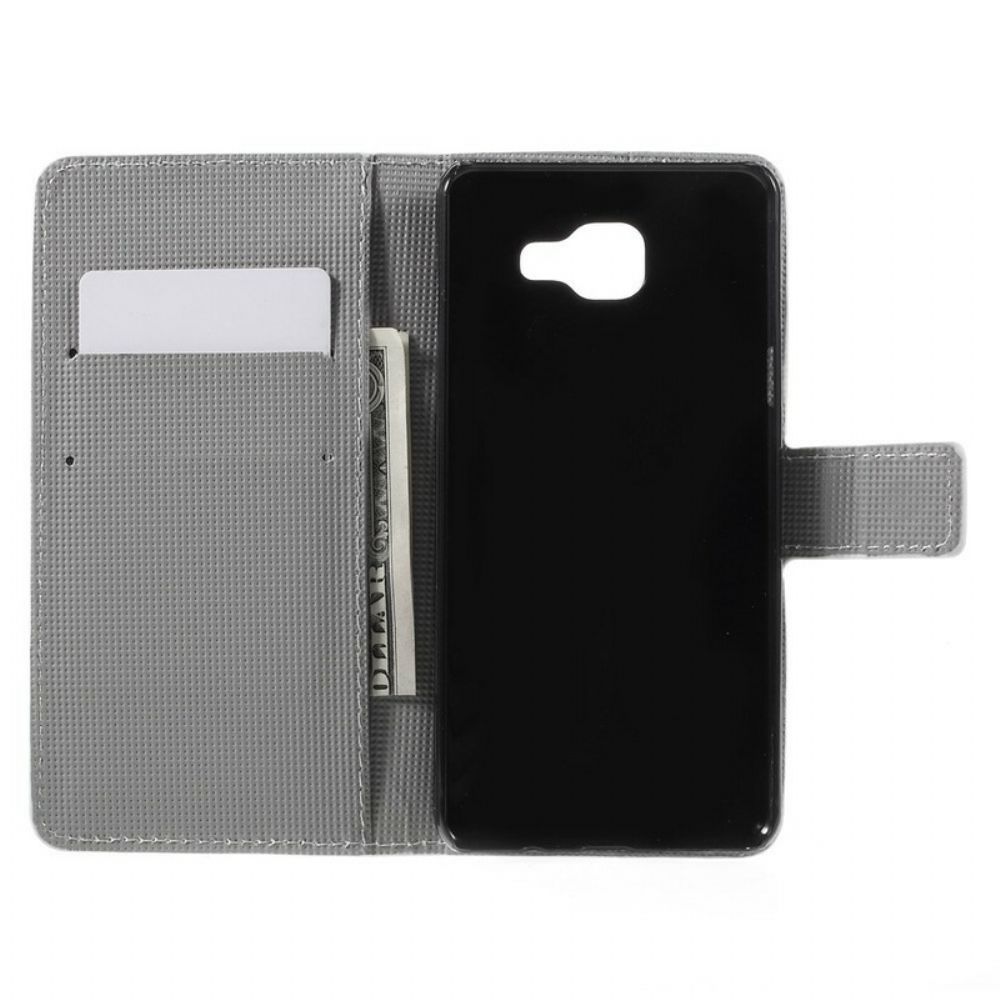 Folio-hoesje voor Samsung Galaxy A5 2016 Uilenfamilie