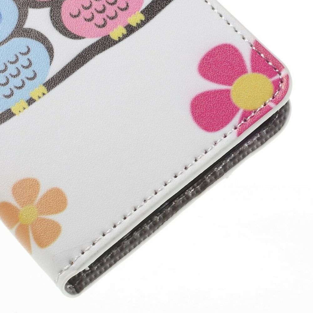 Folio-hoesje voor Samsung Galaxy A5 2016 Uilenfamilie