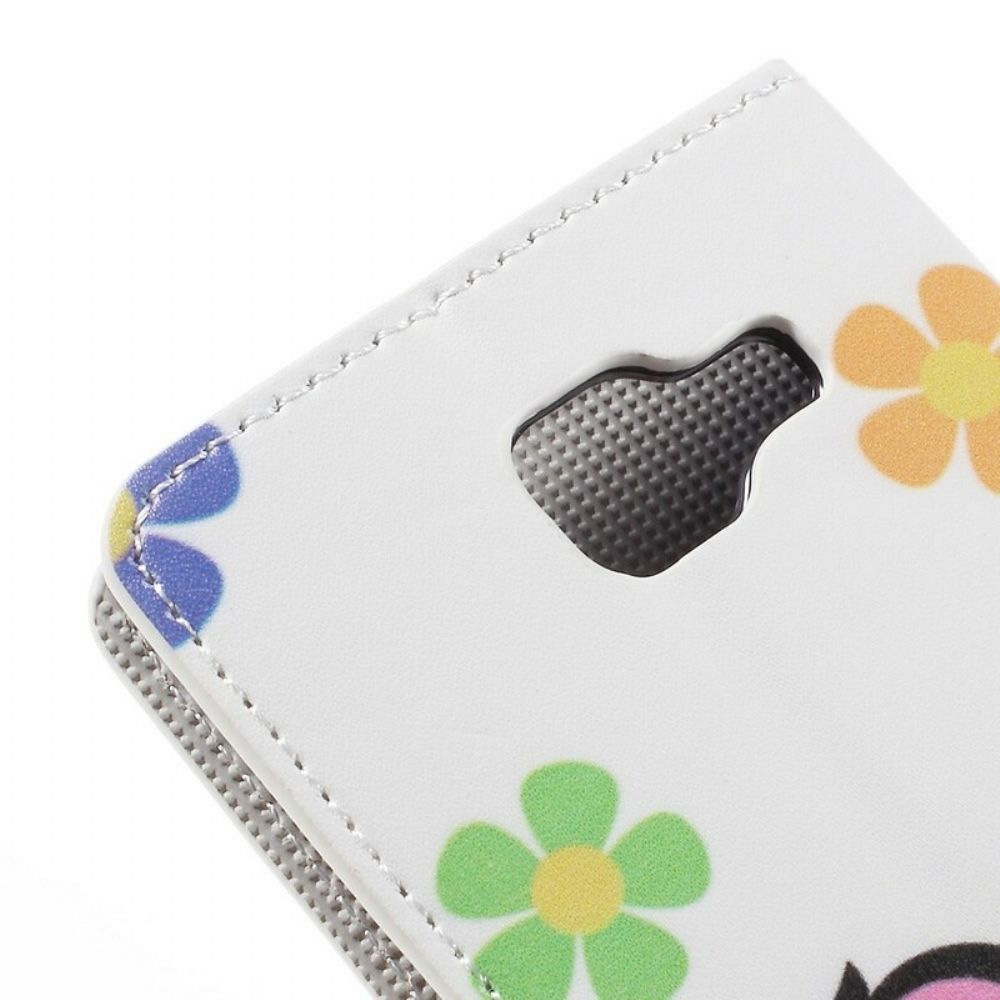 Folio-hoesje voor Samsung Galaxy A5 2016 Uilenfamilie