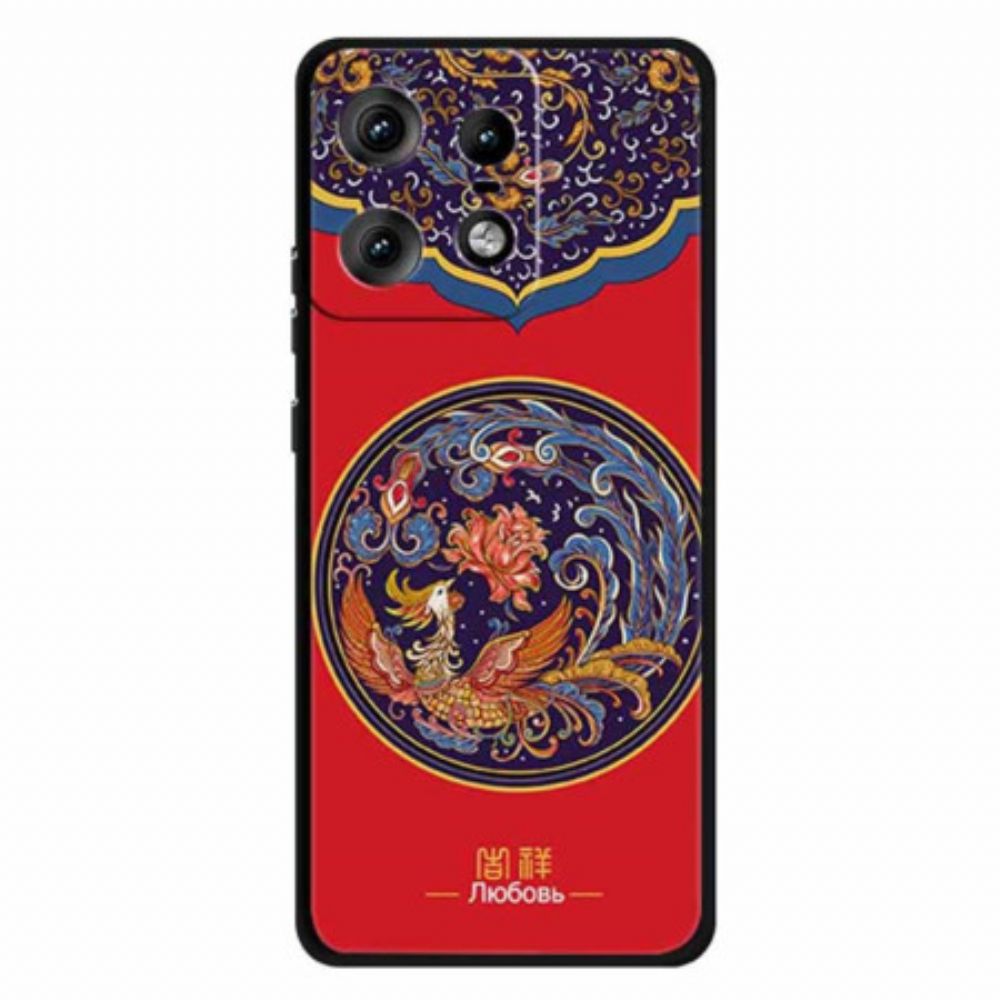 Case Hoesje Motorola Edge 50 Pro Telefoonhoesje Feniksbloem
