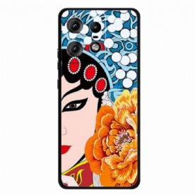 Hoesje Motorola Edge 50 Pro Gezicht Van Peking Opera