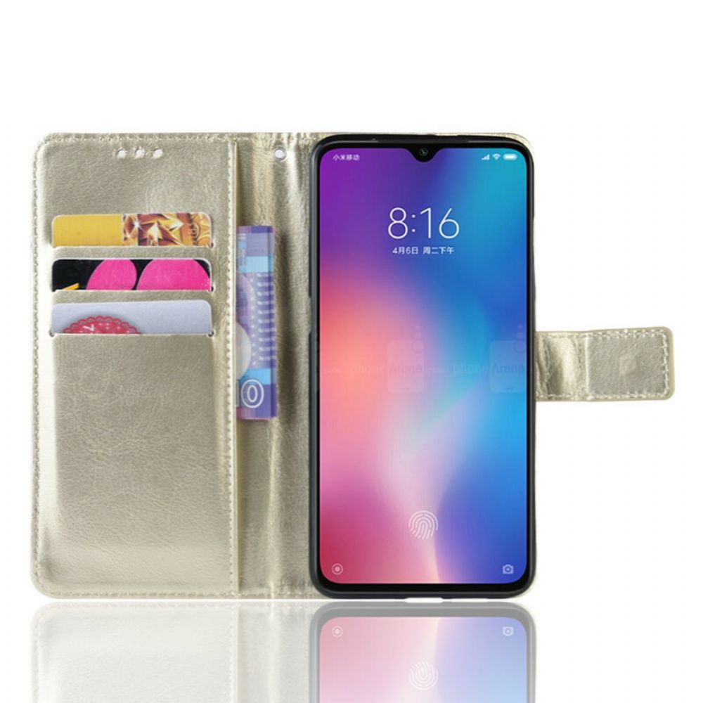 Folio-hoesje voor Xiaomi Mi 9 Lite Flitsachtig Kunstleer