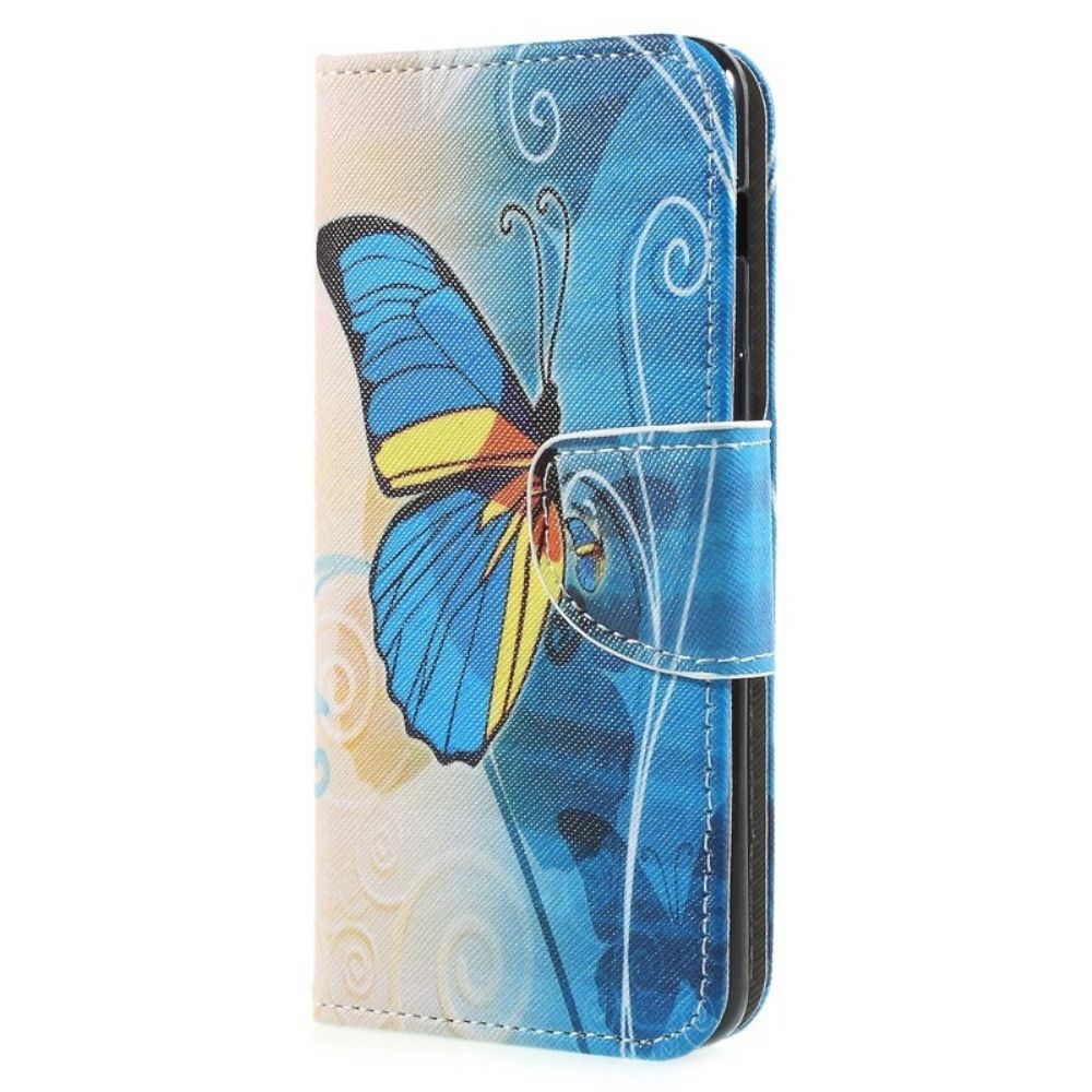 Folio-hoesje voor Samsung Galaxy A8 2018 Vlinders
