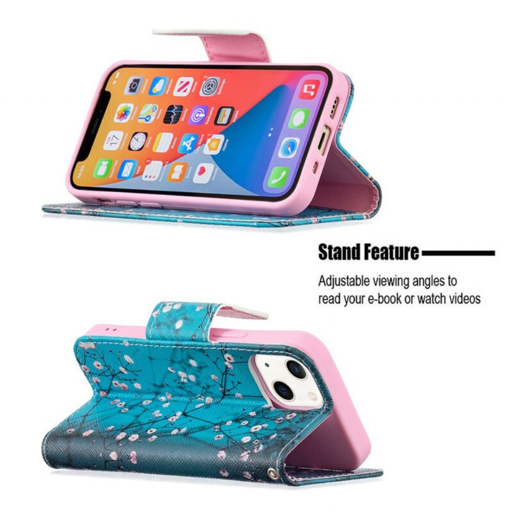 Folio-hoesje voor iPhone 13 Mini Bloeiende Tak