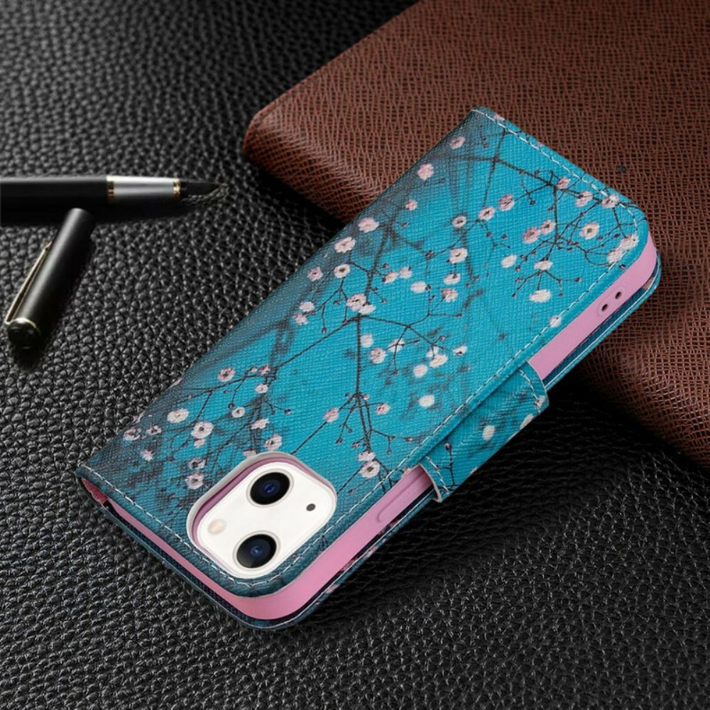 Folio-hoesje voor iPhone 13 Mini Bloeiende Tak