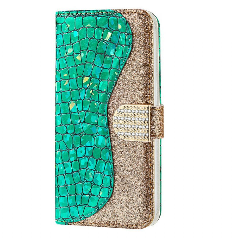 Folio-hoesje voor iPhone 13 Mini Krok Diamanten
