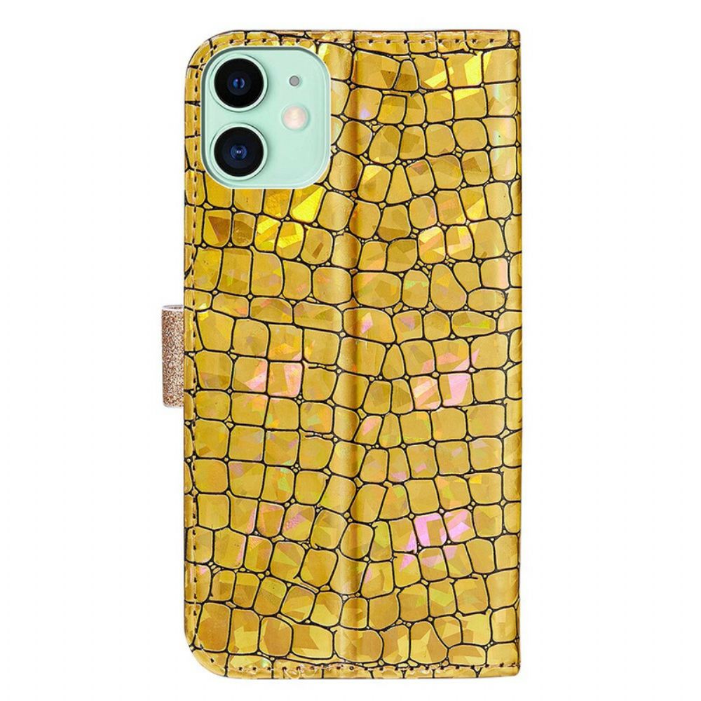 Folio-hoesje voor iPhone 13 Mini Krok Diamanten