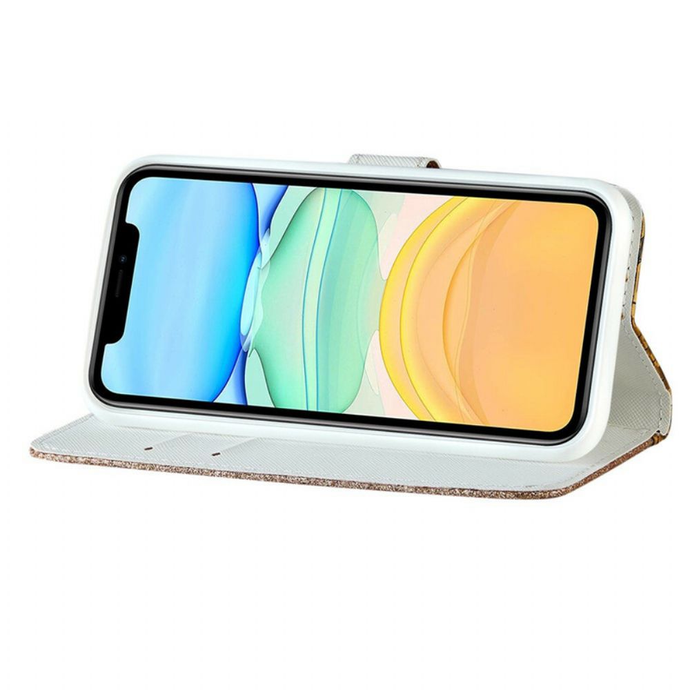 Folio-hoesje voor iPhone 13 Mini Krok Diamanten