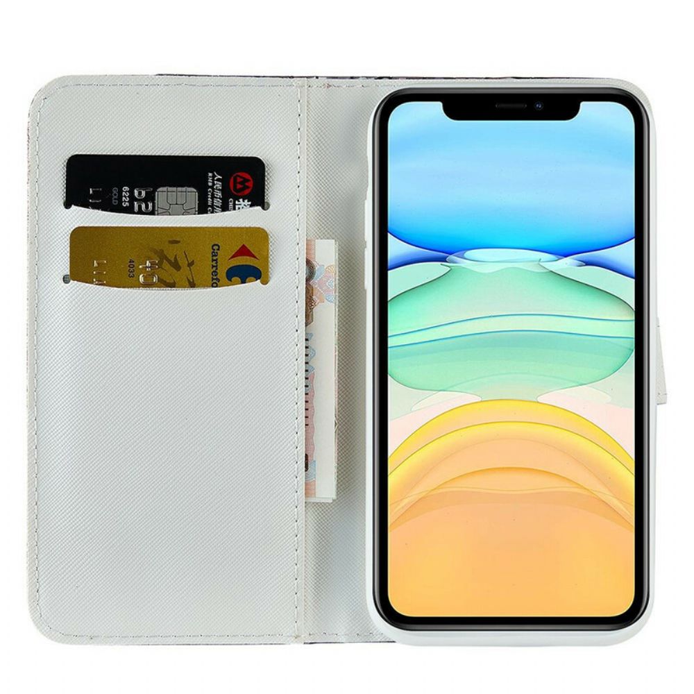 Folio-hoesje voor iPhone 13 Mini Krok Diamanten