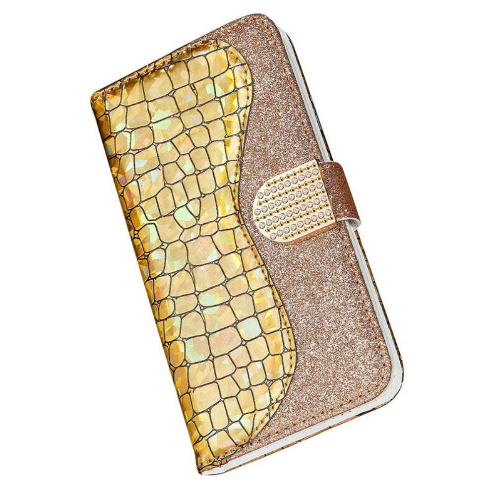 Folio-hoesje voor iPhone 13 Mini Krok Diamanten