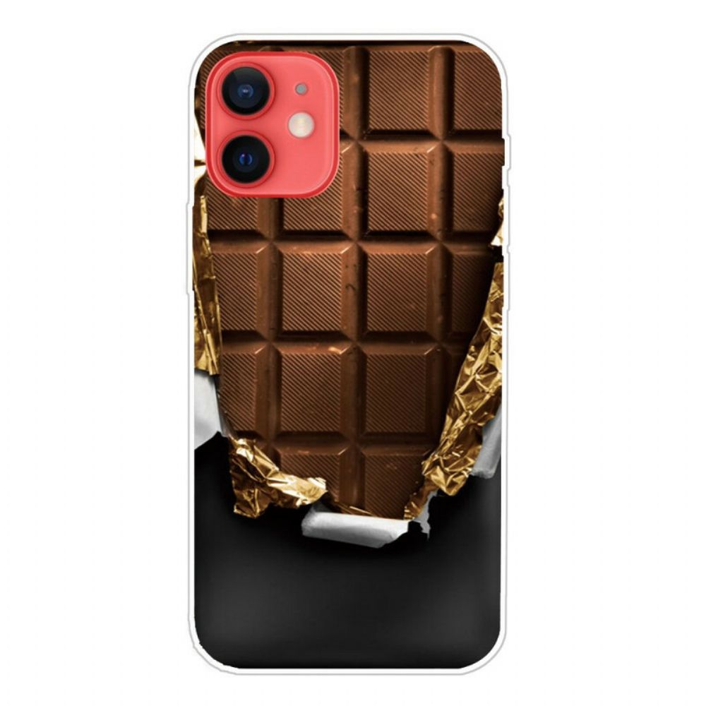 Hoesje voor iPhone 13 Mini Chocolade Flexibel