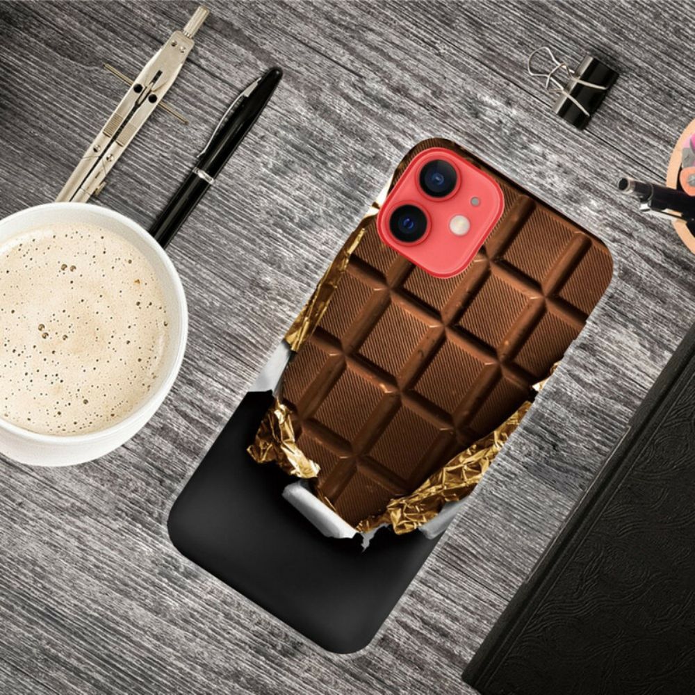 Hoesje voor iPhone 13 Mini Chocolade Flexibel