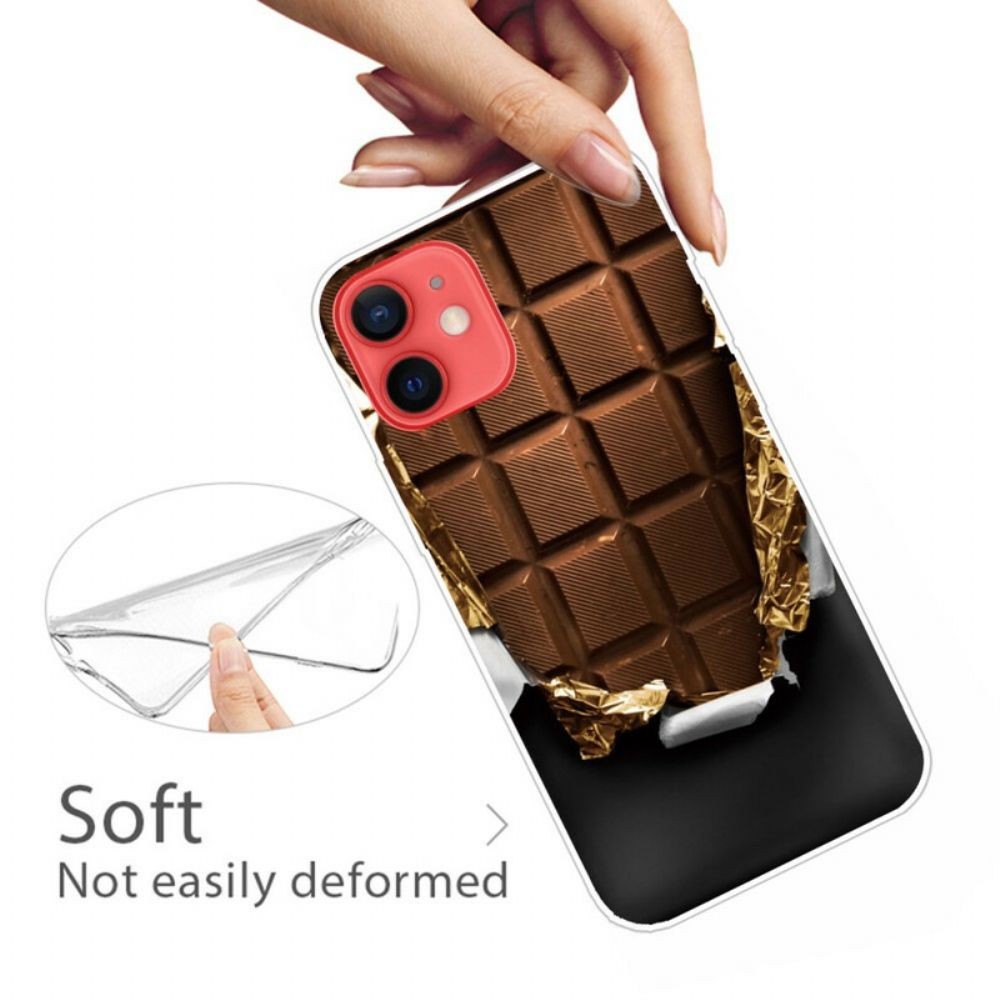 Hoesje voor iPhone 13 Mini Chocolade Flexibel