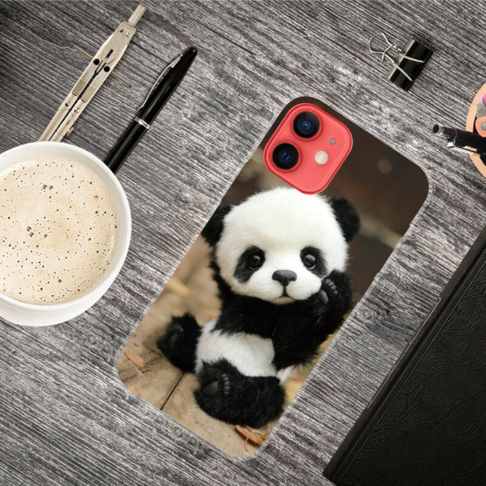 Hoesje voor iPhone 13 Mini Flexibele Panda